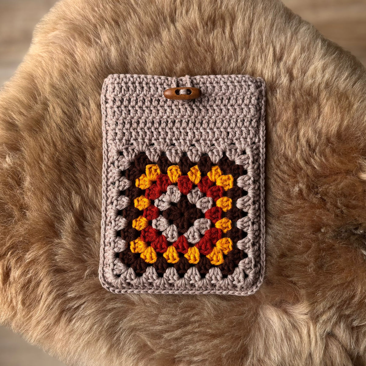 Gehaakte e-reader Hoes - Granny Square
