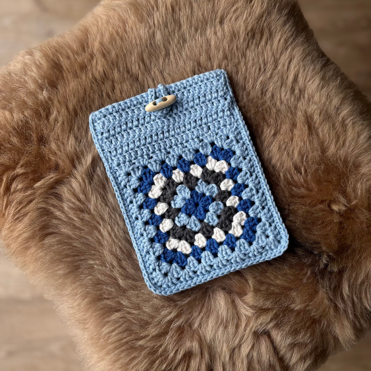 Gehaakte e-reader Hoes - Granny Square