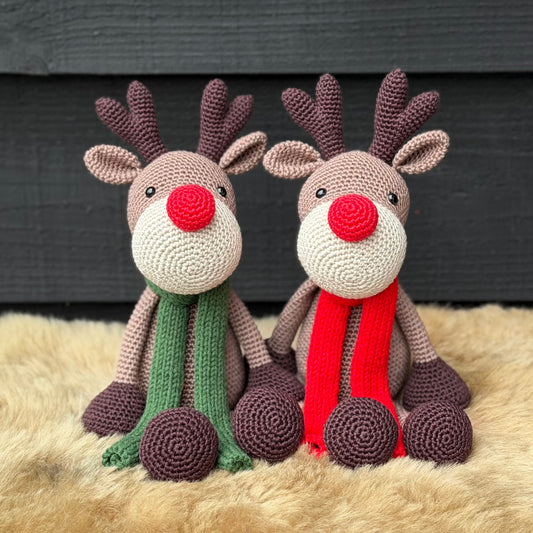 Gehaakte Knuffel Rendier Rudolph